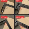 MTSDM Multi Angle Measuring Ruler, Professional 45/90 Degree Multifunctional Right