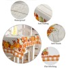 Square/Round Tablecloth 54x54inch,Thanksgiving Fall Pumpkins, Vinyl Table Covers Waterproof Oilcloth