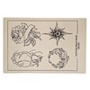 Large A4 Size Flower and Sun Tattoo Practice Skin (Pack