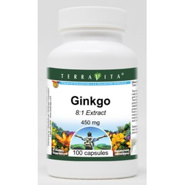 Ginkgo 8:1-450 mg (100 Capsules, ZIN: 520217)