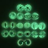 10 Pairs 40mm Glow in The Dark Glass Lizard Eyes