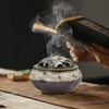 MrMrKura Ceramic Incense Burner with Lid, Incense Holder for Sticks