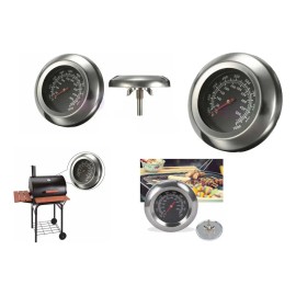 Termometro 50 A 500 Grados Asador Horno Ataud Parrilla Inoxi Color Plateado                                                                           