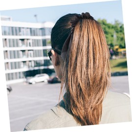 Beavorty 10 Pack Solid Colored Bowknot Hair Rings Long Hair Ties Ponytail Holders for Women