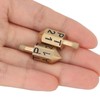 2PCS 6 Sides Rotary Dice with Shank Solid Metal Gyroscope
