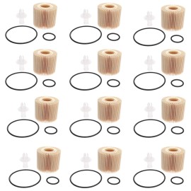 good_7204 04152-YZZA1 Oil Filter Kit 04152-31090 For Toyota Avalon Camry RAV4, Qty 12