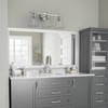 HAHZT Industrial Bathroom Vanity Lights: 3-Lights Silver Brushed Nickel Vintage