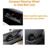 Upgraded car Steering Wheel Lock with Alarm Function, seat Belt