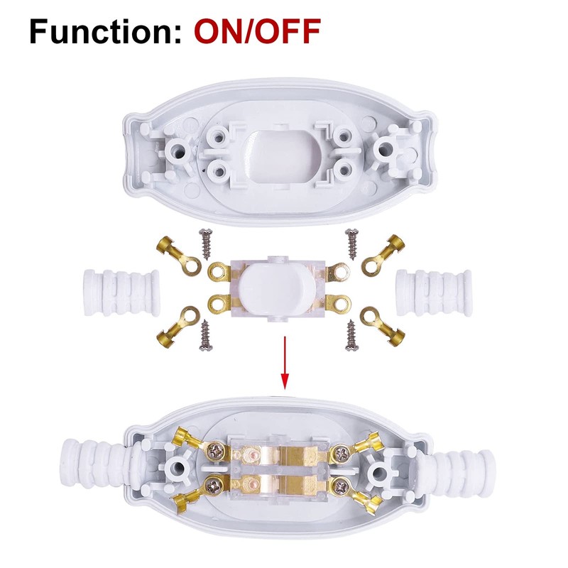 sourcing map 6mm Waterproof Appliance Switch, AC 250V 3A ON/OFF
