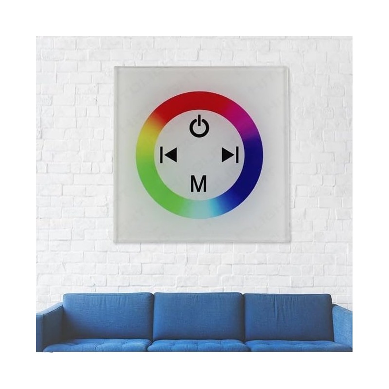 Switian DC12-24V 288W Wall-Mounted Touch Panel RGB Dimmer Controller LED