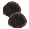 PACKOVE 6pcs Cat Ear Bun Hairpiece Clip Easy Use Chignon