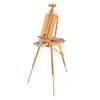 Grand Luxe Half Box French Easel- Oiled Beechwood Artist Easel
