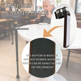 SFFTCYY&ZGTJ Walking Cane Holder,Walking Sticks Accessories for Seniors,Elderly Assistance Products,Canes, Crutches,Cane Holder for Table,rollator,Wheelchair,Canes for Women,Collapsible,Foldable