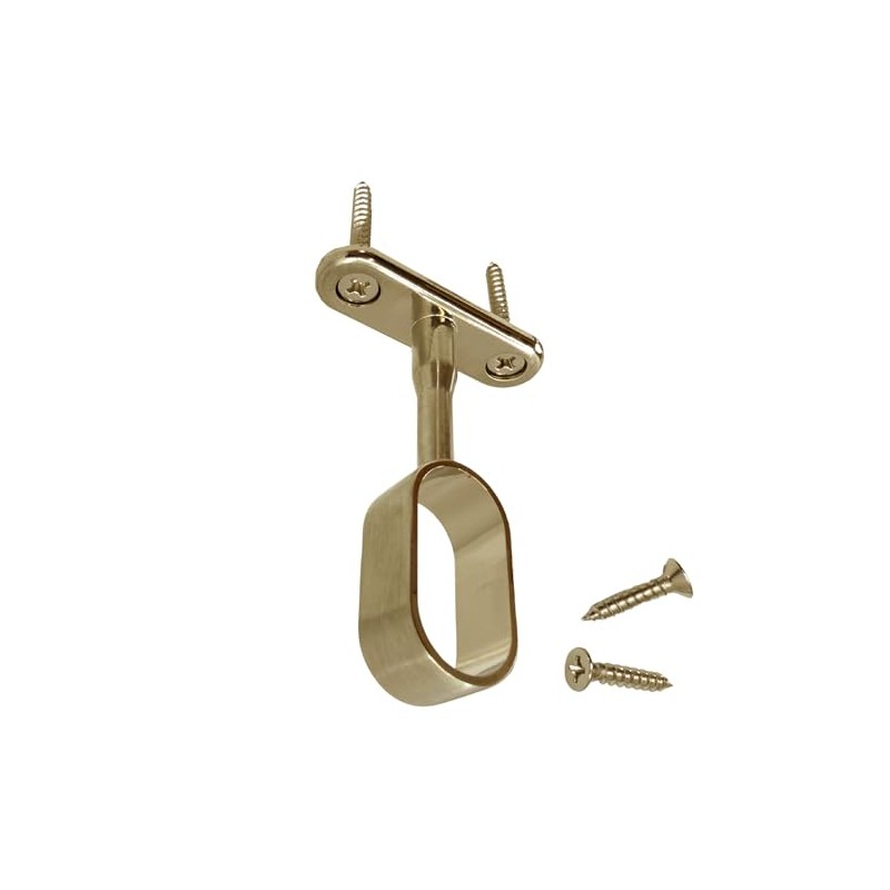 Satin Nickel Mid Hanger for Oval Closet Rod (15mm x