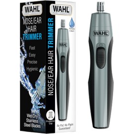 Wahl Clipper - Recortadora de pelo de precisión para orejas y nariz para hombres, recortadora de nariz higiénica con hoja enjuagable para una fácil limpieza, perfecto para viajes, modelo 3026462