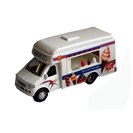 A to Z 2098 Die-Cast Ice Cream/Hotdog Van Dining Car, White Multi