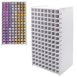 QUYLIXX Art Marker Storage Rack for 120 Markers, Watercolour Brushes Pens Colored Pencils Organizer Holder for Desk