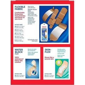 Generic Band-A.i.d Brand Adhesive Bandages Variety Pack (163 ct.), White
