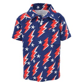 Polo de verano patriótico 4 de julio, Azul, 8