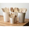 VEPATIM Disposable Wooden Forks 160 mm Environmentally Friendly Pack of