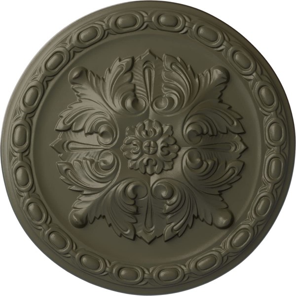 11 3/4"OD x 3/8"P Stockport Ceiling Medallion, Hand-Painted Witch Hazel