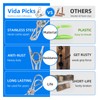 40 Pack Wire Clothes Pins Heavy Duty Outdoor, Stainless Steel