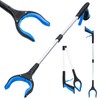 2" Grabber Reacher Tool, 2-Pack Foldable Reacher Grabber Pickup Tool