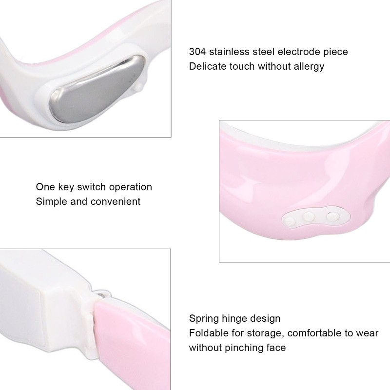 Eye Massager USB Charging Adjustable Hot Compress Vibration Eye Massage