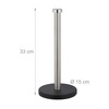 Relaxdays Standing Kitchen Roll Holder, Stainless Steel, Paper Roll Holder