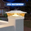 VOLISUN Solar Post Cap Light 4Pack White: RGB Color Changing