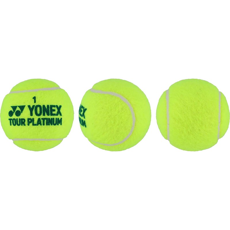 YONEX TB-TPL4 Tennis Balls, Tour Platinum, 4 Balls, 1 Can,