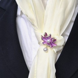 진주 연꽃 데일리 차분한 브로치 클래식 스타일 (WFJBVHG) Pearl Lotus Daily Calm Brooch Classic Style (WFJBVHG)