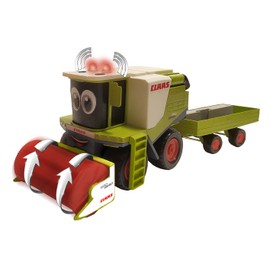 Happy People L&S 34542 Claas Kids Lexion 780 Combine Harvester + Cutter Trailer with Light and Sound, Green