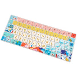 Sanfulin Keyboard Cover Skin for Apple iMac Magic Keyboard 2nd Gen (Model: A1644 MLA22LL/A) Without Numeric Keypad, Cute Silicone Skin Protector, Flowers