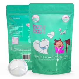 Boo Boo Safe Transparent Corner Protector for Baby Safety - 12-Pack Edge Protectors, Furniture Corner Guards & Table Edge Covers - BPA-Free, Round Shape Design for Baby Proofing Corners