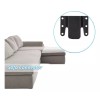 Herrajes Guerrero Conector Metálico Para Muebles Sala Modular 4 Piezas