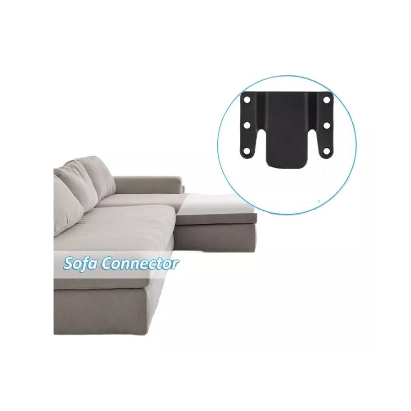 Herrajes Guerrero Conector Metálico Para Muebles Sala Modular 4 Piezas