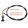 TUAIC 112-9753 Choke Cable Replacement for Toro TimeCutter Choke Cable