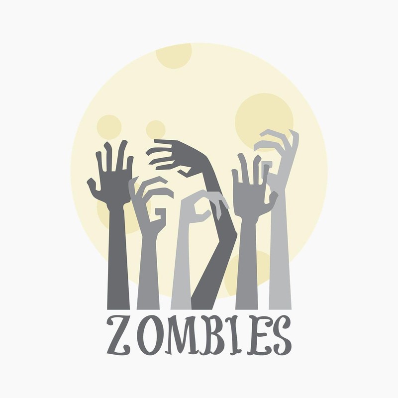 CafePress Zombies Magnets 2.25" Round Magnet, Refrigerator Magnet