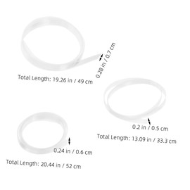 WOONEKY 15pcs Eyeglass Arm Sleeves Antislip Tubing Protectors for Comfortable Wear Soft Material Eyewear Accessories for Enhanced Style Secure Fit Shrink Installation