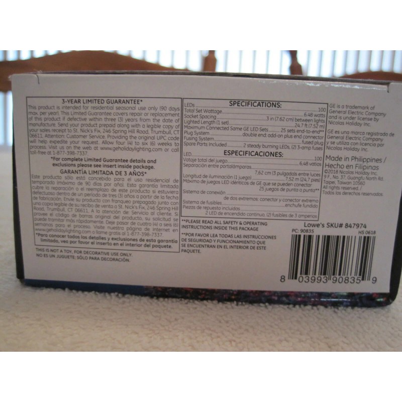 GE STAY BRIGHT 2018 GE STAY BRIGHT 100 LED MINIATURE