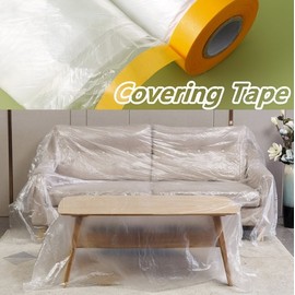 Large Vinyl Dust Cover & Masking Film (2m x 20m) - For Interior Work & Contamination Prevention Large Vinyl Standard Type 2x20m 2ea