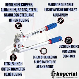 Imperial Tool 364FHA04 Lever Tube Bender for 1/4" O.D. Tubing