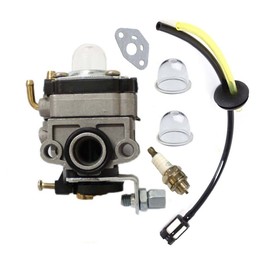 HQparts 12300040630 Carburetor with Primer Bulb Fuel Filter Spark Plug for Echo PE2201 PE2201A SRM2000 SRM2200 SRM2201 GT22000 String Trimmer Brushcutter