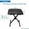 Glarry Adjustable Folding Piano Bench Stool Seat Black NEW