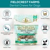 Fieldcrest Farms Dental Chews for Dogs, Bone (5inches, 6count Pack)