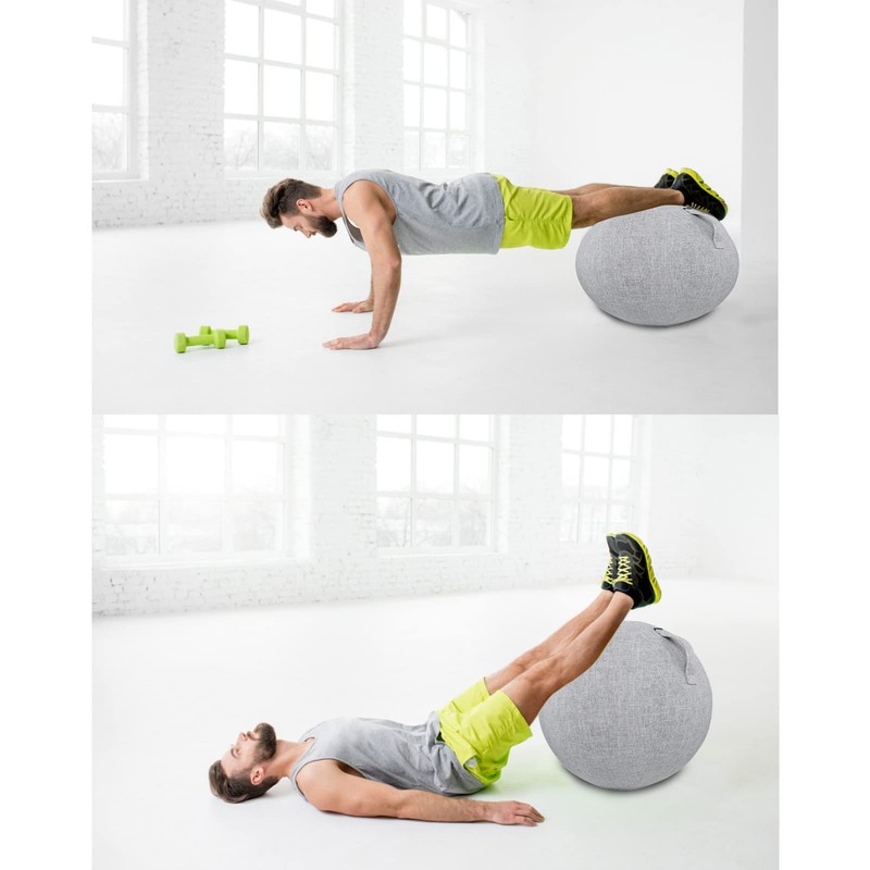Yoga Ball Chair, Exercise Ball Protector Covers, Puncture Dust for