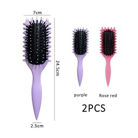 Pack of 2 Air Cushion Curling Brush, Curling Brush, Styling Brush, Curling Comb, Styling Tool for Straightening and Styling Hair