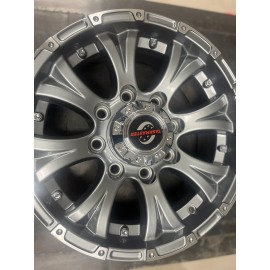 Viking Aluminum Gray & Silver 16" Wheel 8 Lug Rim For Trailer Heavy Duty