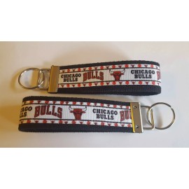 Chicago Bulls inspired 6" Keychain Key Fob Key Ring Gift Basketball Sports 3